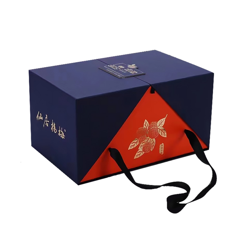 Wealthy gift box series--noble blue with Hermès orange